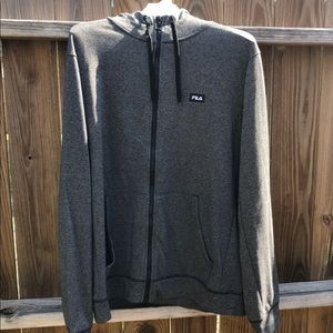 Fila Gray Zip Up Hoodie